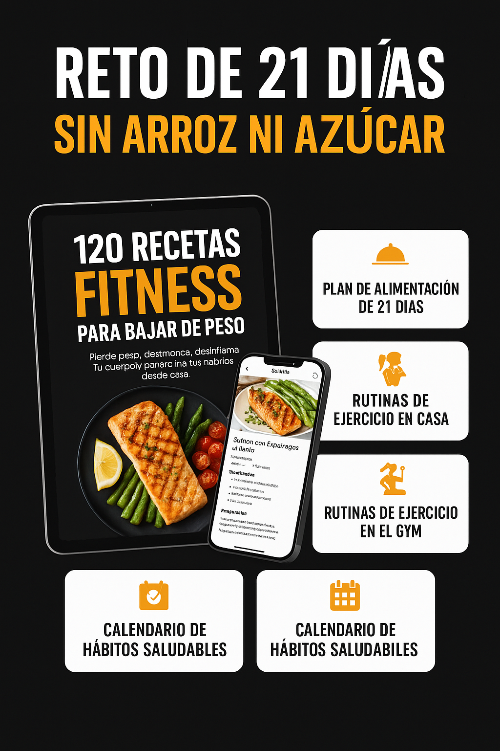 Reto de 21 días sin arroz ni azúcar — contenido incluido